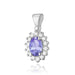 Pandantiv Aur 14K Z0182 Tanzanit 0.40ct