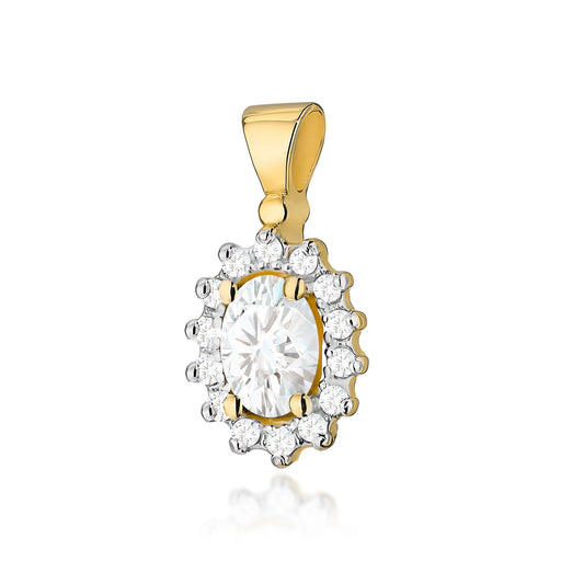 Pandantiv Aur 14K Z0182 Diamant Cultivat în Laborator 0,40ct