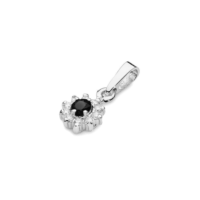 Pandantiv Aur 14K Z0185 Diamant Negru 0.12ct