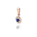 Pandantiv Aur 14K cu Safir 0.15 ct si Diamante 0.09 ct