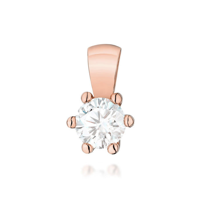 Pandantiv Aur 14K cu Diamant de Laborator 0.30 ct