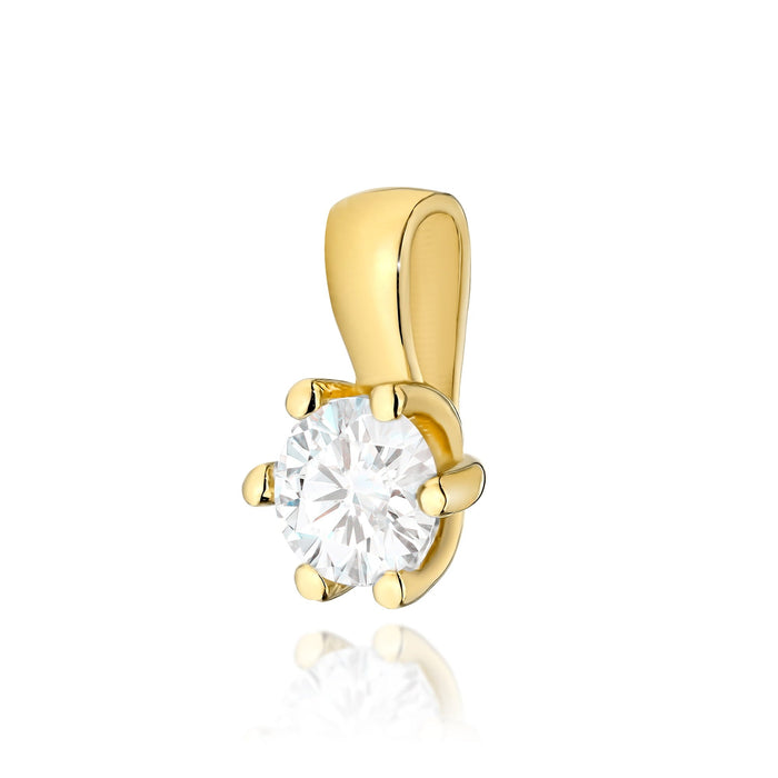 Pandantiv Aur 14K cu Diamant  Natural 0.30 ct