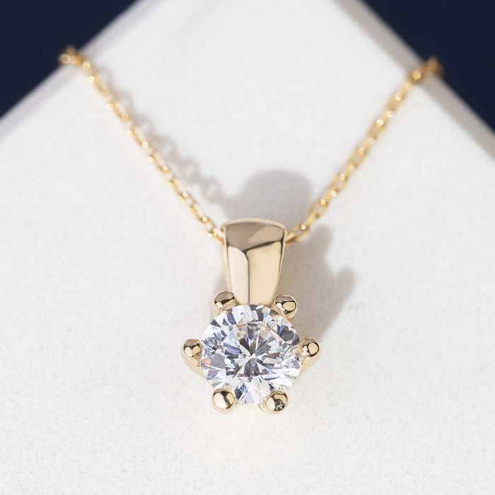 Pandantiv Aur 14K cu Diamante de Laborator 0.30 ct