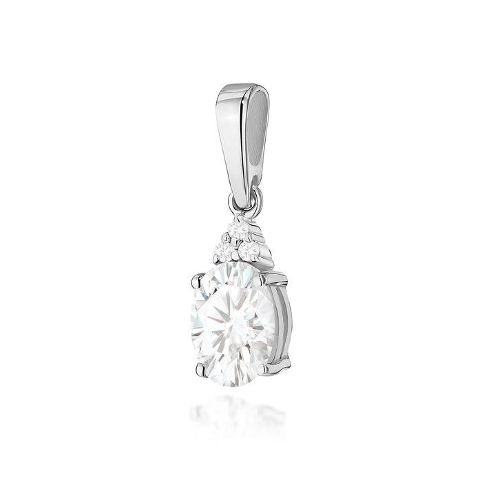 Pandantiv Aur 14K Z0308 Diamant Cultivat în Laborator 0,70ct