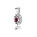 Pandantiv Aur 14K Z0354 Rodolit 0.50ct