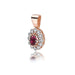Pandantiv Aur 14K Z0354 Rodolit 0.50ct