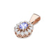 Pandantiv Aur 14K Z0354 cu Tanzanit 0,40ct