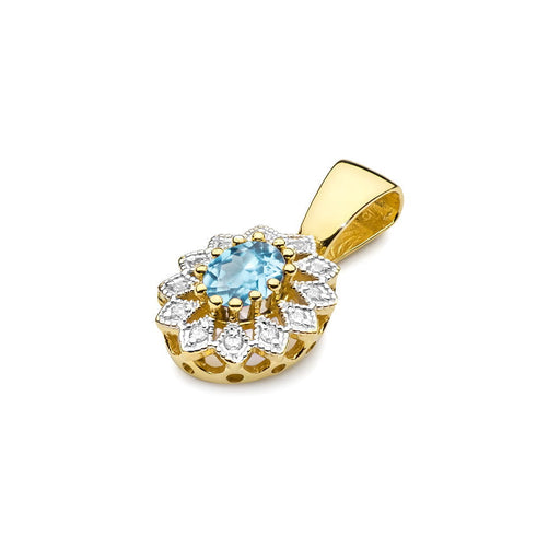 Pandantiv Aur 14K Z0354 Topaz 0.50ct