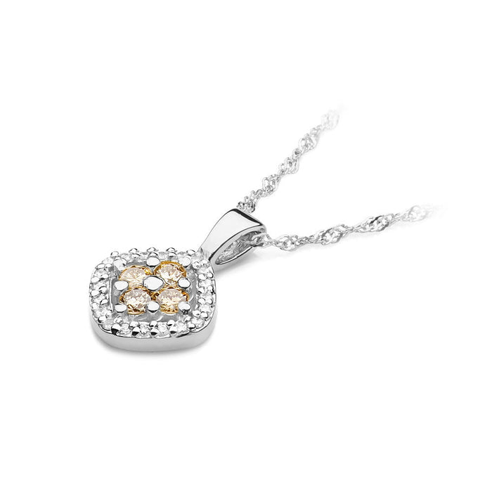 Pandantiv  Aur 14K cu Diamante Maro 0.20 ct