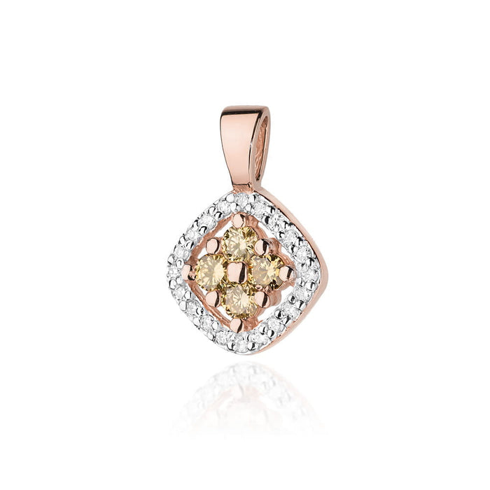 Pandantiv  Aur 14K cu Diamante Maro 0.20 ct