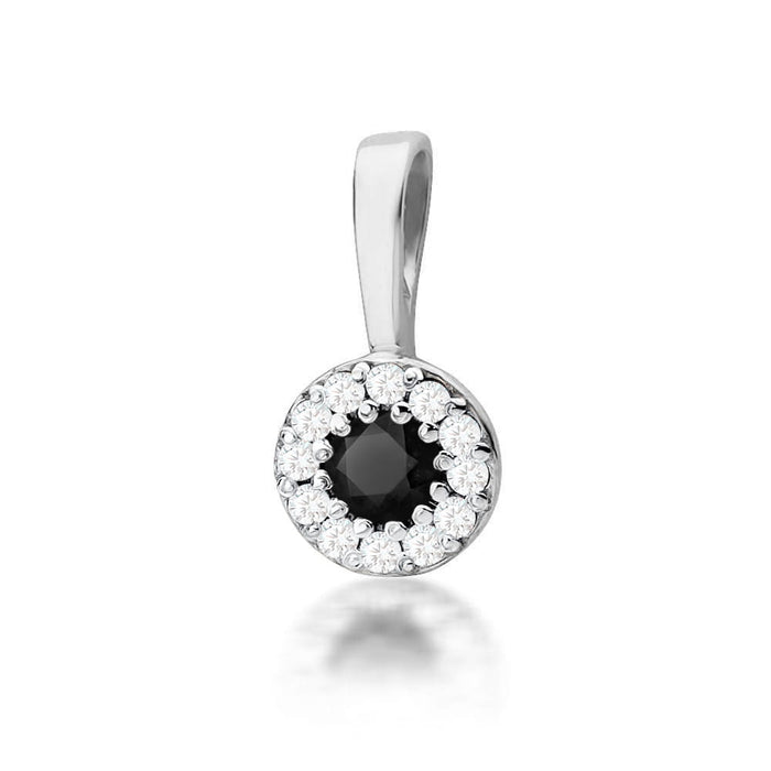 Pandantiv Aur 14K Z0443 Diamant Negru 0.12ct