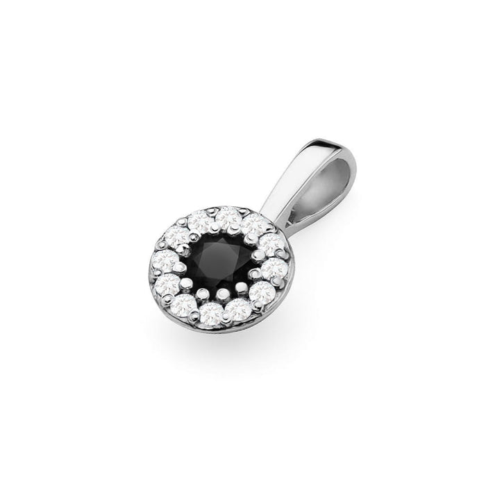 Pandantiv Aur 14K Z0443 Diamant Negru 0.12ct