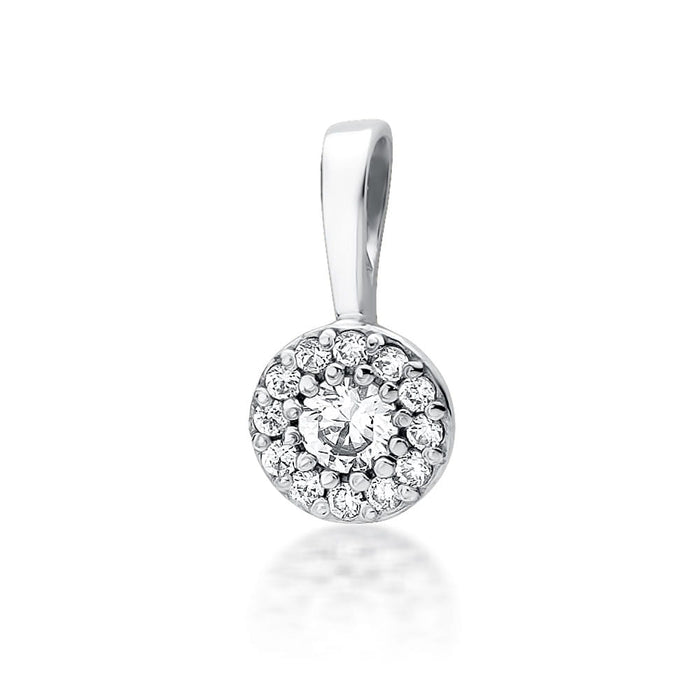 Pandantiv Aur 14K cu Diamante 0.22 ct