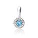 Pandantiv Aur 14 K Topaz 0.15 ct si diamante