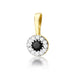 Pandantiv Aur 14K Z0443 Diamant Negru 0.12ct