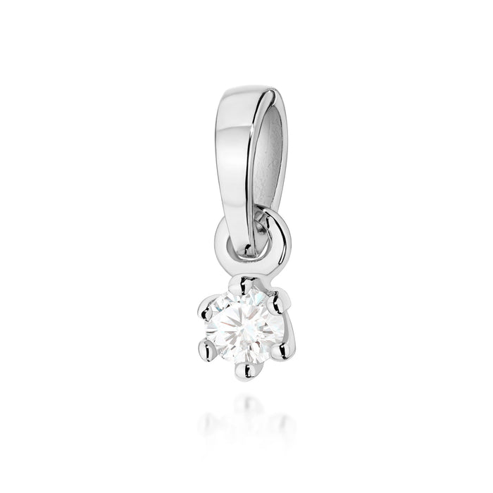 Pandantiv Aur 14K cu Diamant Natural 0.04 ct