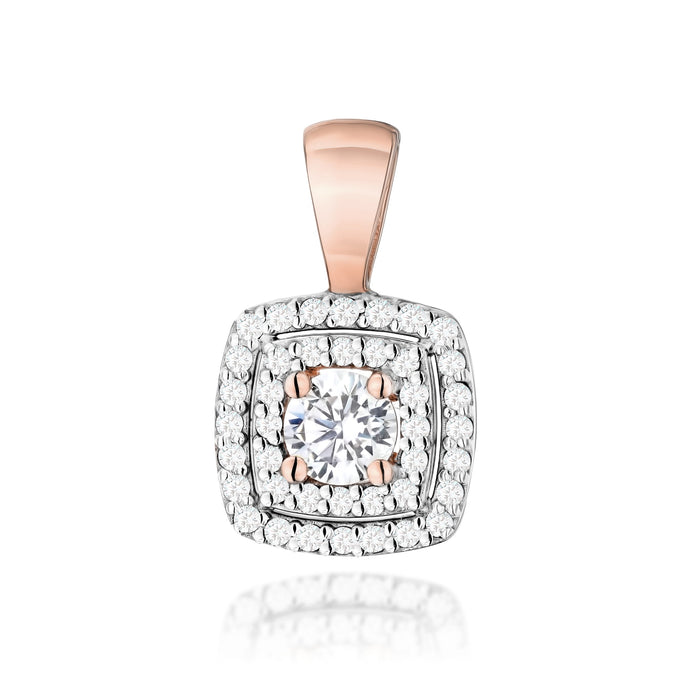 Pandantiv Aur 14K cu Diamante de Laborator 0.50 ct