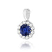 Pandantiv Aur 14K Z0510 Safir 0.50ct