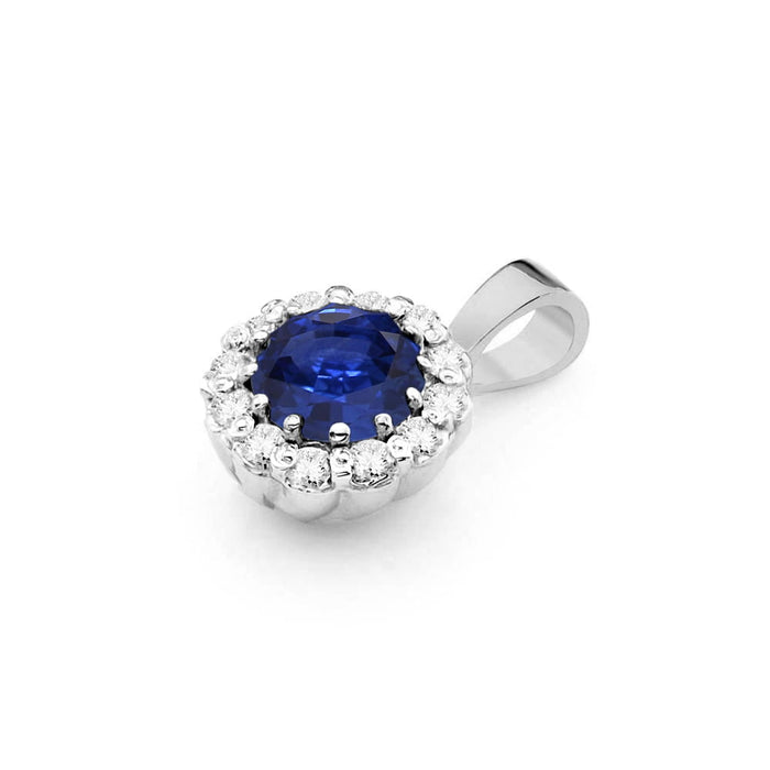 Pandantiv Aur 14K Z0510 Safir 0.50ct