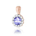Pandantiv Aur 14K Z0510 Tanzanit 0.50ct