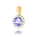 Pandantiv Aur 14K Z0510 Tanzanit 0.50ct