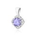Pandantiv Aur 14K Z0571 Tanzanit 0.50ct
