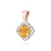 Pandantiv Aur 14K Z0571 Citrin 0.50ct