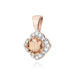 Pandantiv Aur 14K Z0571 Morganit 0.40ct