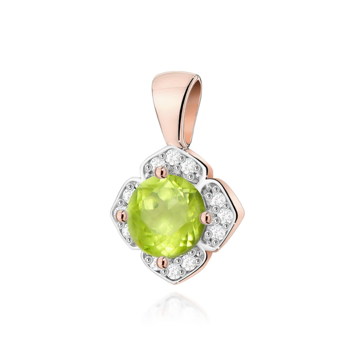 Pandantiv Aur 14K Z0571 Peridot 0.60ct