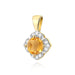 Pandantiv Aur 14K Z0571 Citrin 0.50ct