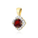 Pandantiv Aur 14K Z0571 Granat 0.60ct