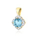 Pandantiv Aur 14K Z0571 Topaz 0.50ct