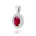 Pandantiv Aur 14K Z0574 Rubin 0.60ct