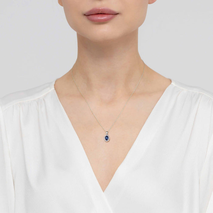 Pandantiv Aur 14K Z0574 Safir 0.70ct