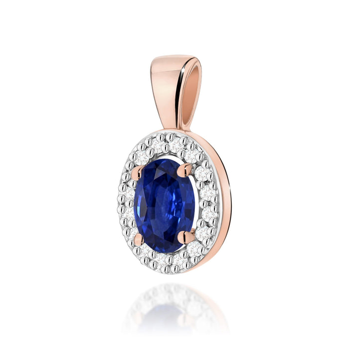 Pandantiv Aur 14K Z0574 Safir 0.70ct