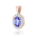 Pandantiv Aur 14K Z0574 Tanzanit 0.40ct