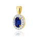 Pandantiv Aur 14K Z0574 Safir 0.70ct