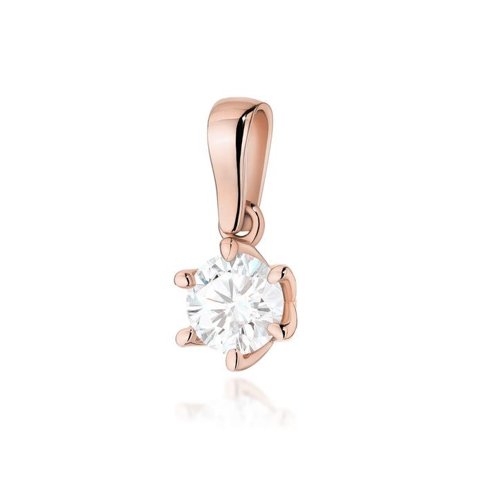 Pandantiv Aur 14K Z0575 Diamant Crescut în Laborator 0.70ct