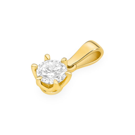 Pandantiv Aur 14K Z0575 Diamant Cultivat 0.40ct