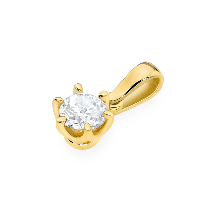 Pandantiv Aur 14K Z0575 Diamant Crescut în Laborator 0.70ct