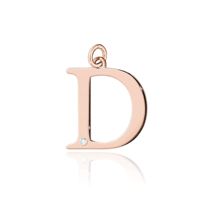 Pandantiv Aur 14K cu Diamant Natural Natural 0.005 ct Litera D 10x10 mm