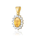 Pandantiv Aur 14K cu Citrine 0.60 ct