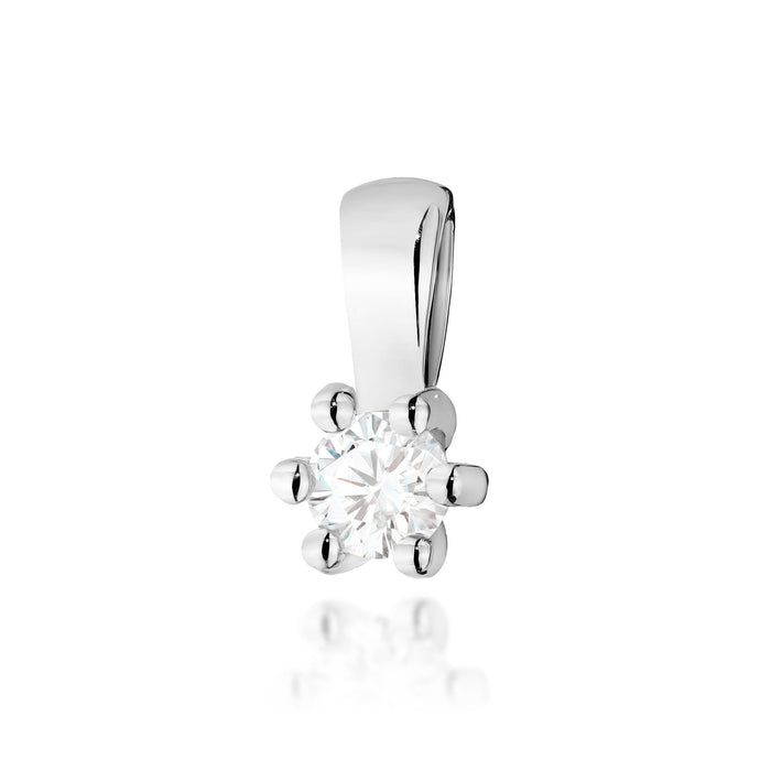 Pandantiv Aur 14K cu Diamant Natural Natural 0.10 ct