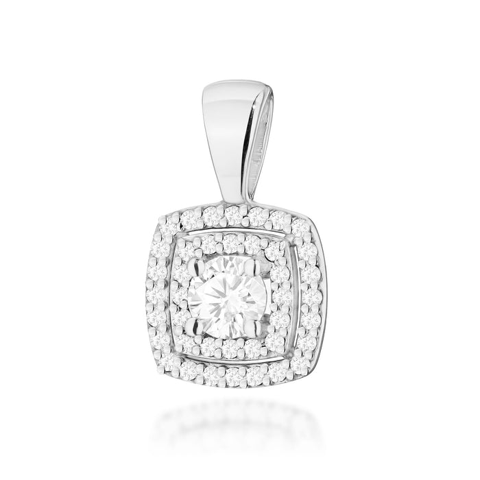 Pandantiv Aur 14K cu Diamante Naturale 0.50 ct