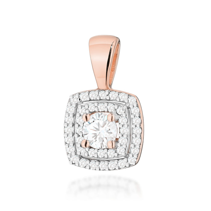 Pandantiv Aur 14K cu Diamante Naturale 0.50 ct