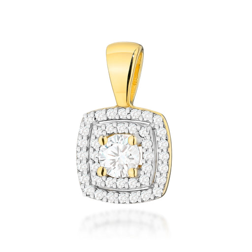 Pandantiv Aur 14K cu Diamante Naturale 0.50 ct