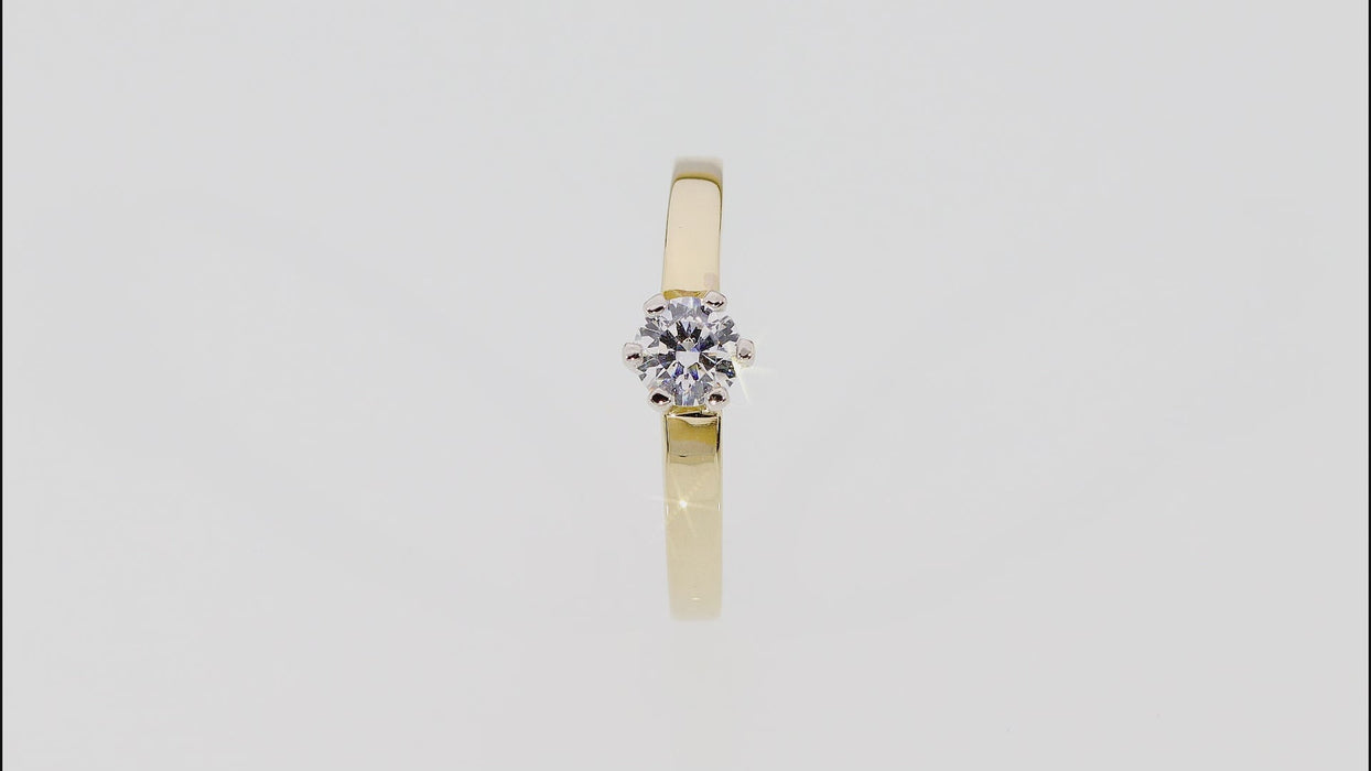 Inel Aur 14K cu Diamant Natural 0.25 ct