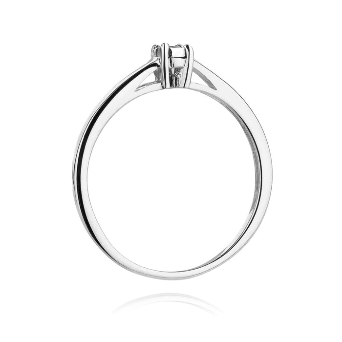 Inel Aur 14K cu Diamant Natural 0.03 ct