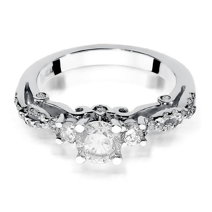 Inel Aur 14K cu Diamante Naturale 1.04 ct