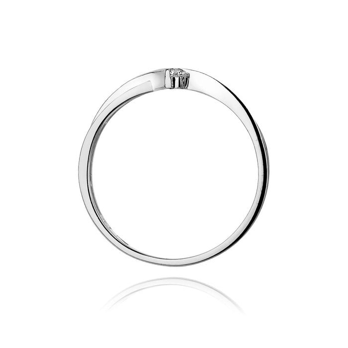 Inel Aur 14K cu Diamant Natural 0.04 ct